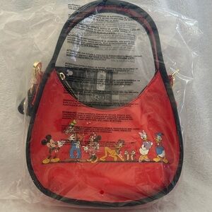 Red Mickey and Friends Loungefly Shoulder Bag